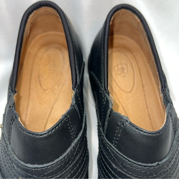 ARIAT Women's Black Leather Steel Toe Oil/Slip resist Safety Work Clogs 7 B - Picture 15 of 16